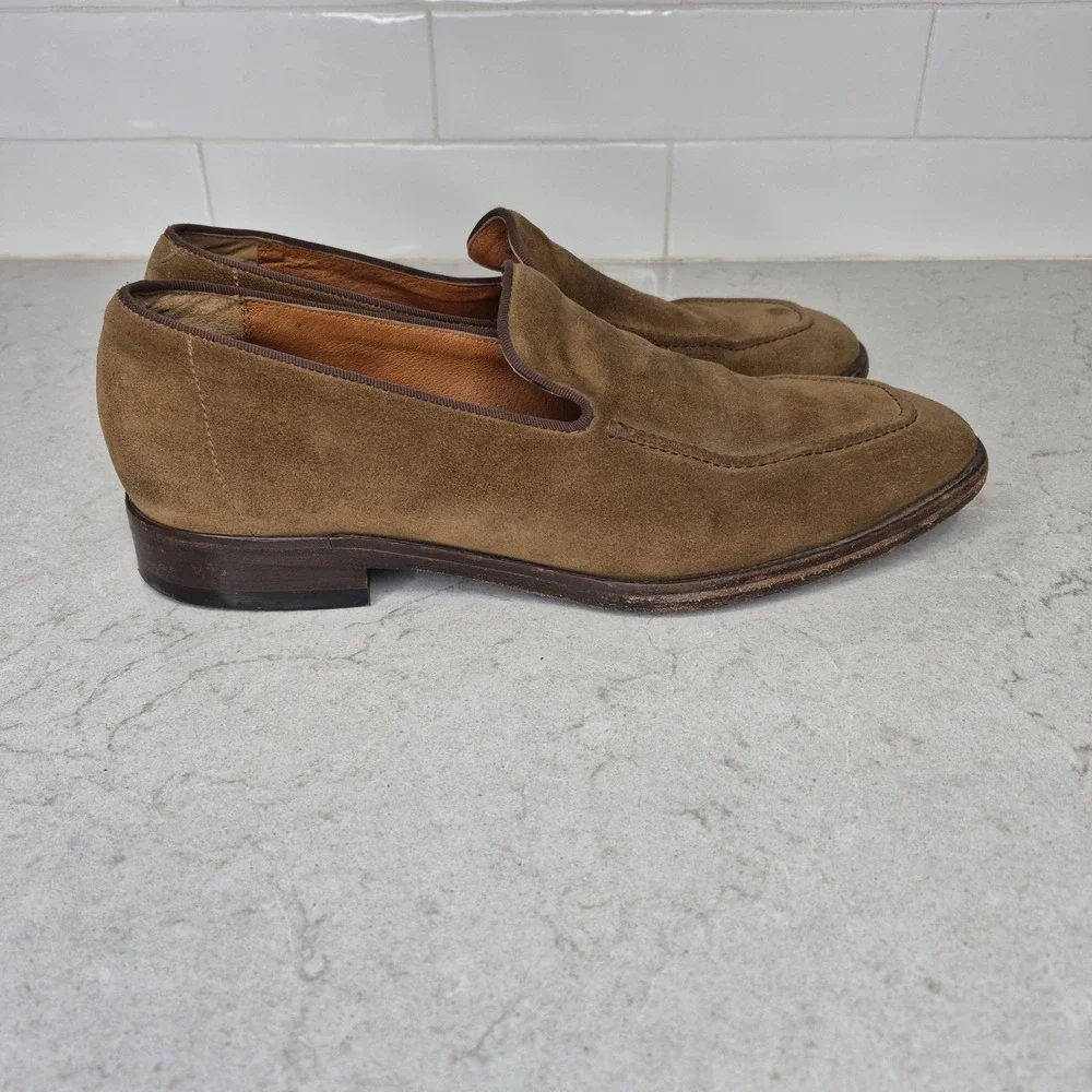 FRYE Men's Size 10D‎ JEFFERSON VENETIAN LOAFER Suede CHESTNUT